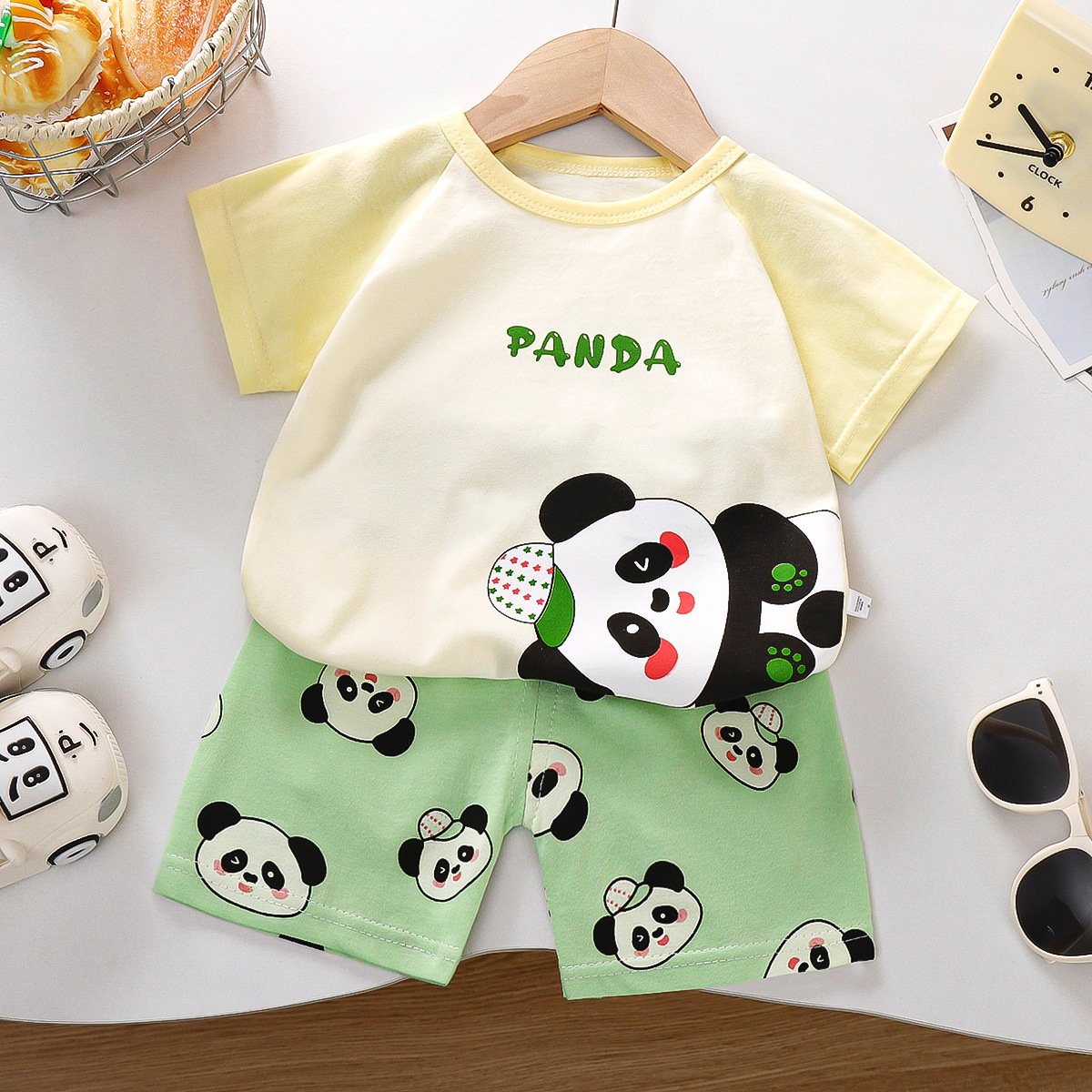 2024 Boys Clothing set Summer Baby Outfit Two piece Casual Toddler kids t-shirt and shorts cotton clothes sets for girls