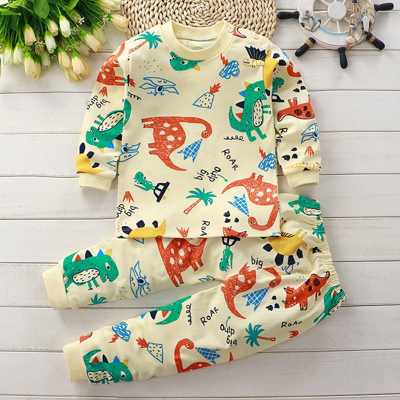 TZ1001 Kids Sleepwear Baby Girl Spring Cotton Sets Boys Homewear Pajamas Children Pyjamas Kids Cartoon Set