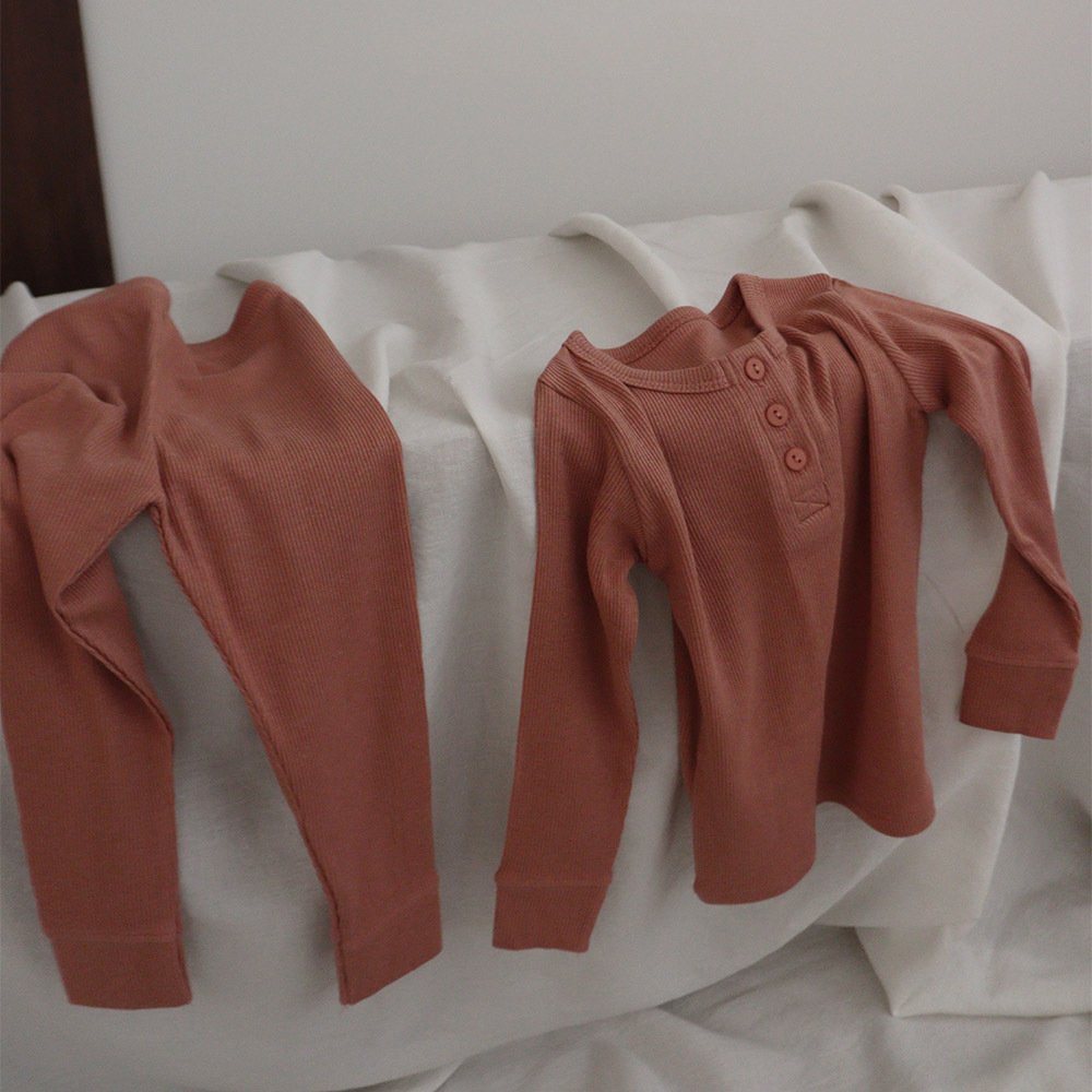 Autumn Children'S Bottom Pajama Suit Boys And Girls' Long Sleeved Cotton Clothes Baby Clothing Sets