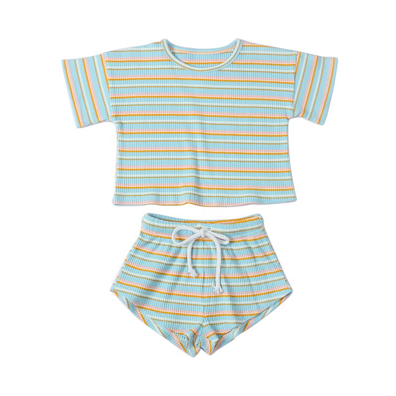 Summer Fashion Short Sleeve Children Outfit Baby Boys Kids Clothing Set