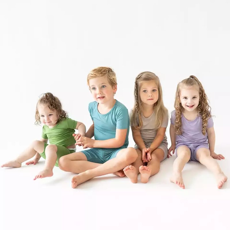 Ready To Ship Fashion New Clothes Set 2 Pieces Set Pajama Kids Bamboo Pajamas Wholesale Bamboo Clothing Manufacturer