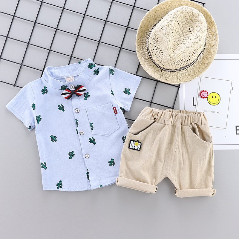 Kids Summer Clothing Set Shorts 2 Piece Toddler Infant Boy Summer Clothes Baby Boy Summer Clothes