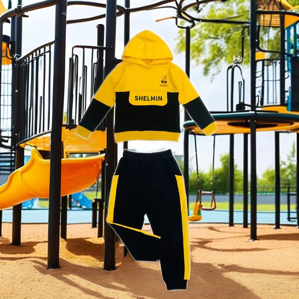 Unisex Casual Winter Sportswear Set Boys' Hoodie Jogger & Tracksuit with Cartoon Pattern Short Sleeve for Fall Clothing