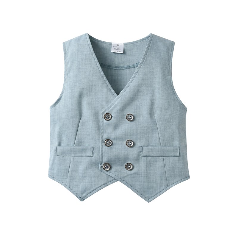 Wedding Boys Waistcoat Suits Kids Blazers Long Sleeve Formal Suits Boy Clothing Sets Costume Kids Party Outfit Children Clothing