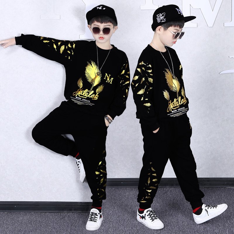 Autumn boys T Shirt + Slongs Suit Kids Clothes Cotton Casual Children Clothing Boy Set Tracksuit Teenager Boys Clothes