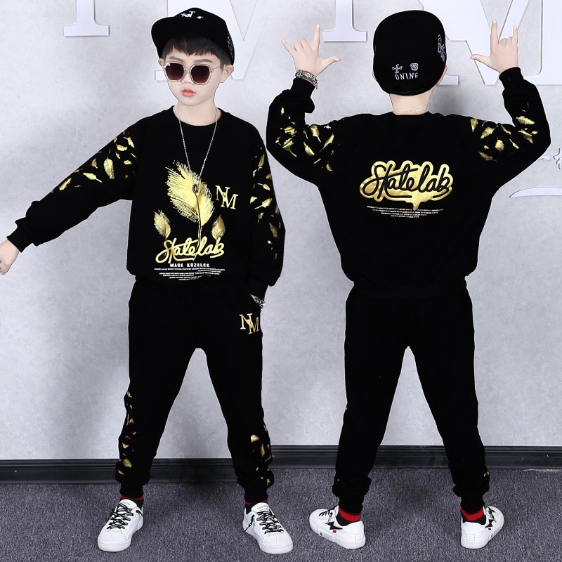 Autumn boys T Shirt + Slongs Suit Kids Clothes Cotton Casual Children Clothing Boy Set Tracksuit Teenager Boys Clothes