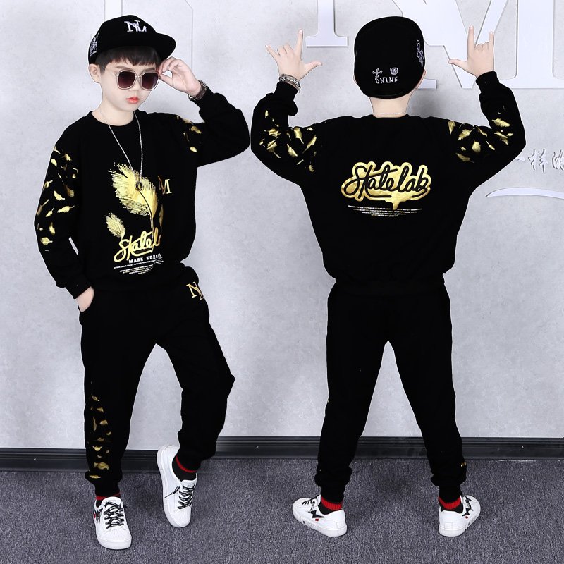 Autumn boys T Shirt + Slongs Suit Kids Clothes Cotton Casual Children Clothing Boy Set Tracksuit Teenager Boys Clothes