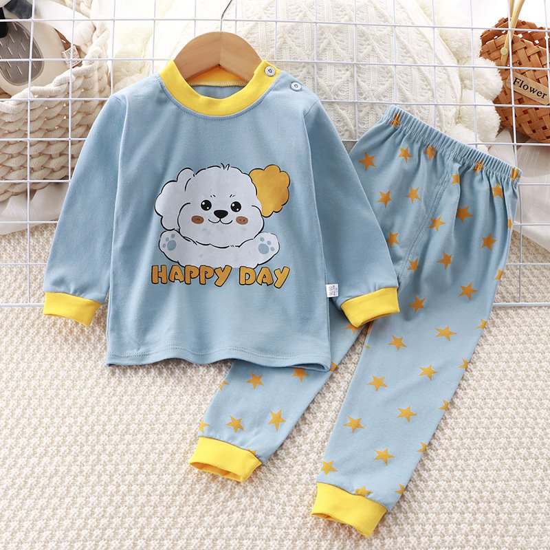 Wholesale of children's clothing, pure cotton, new baby cartoon home clothing