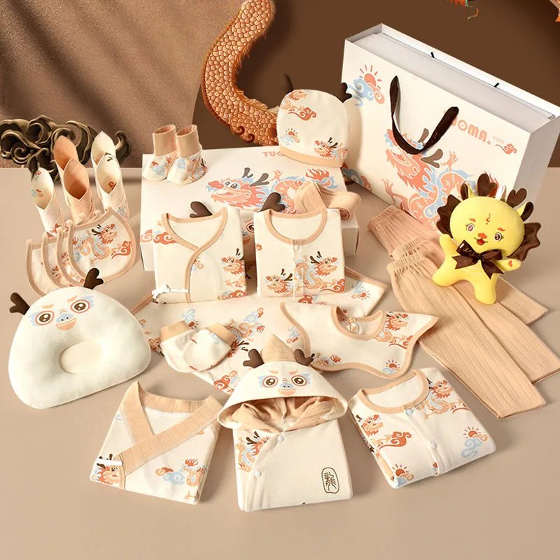 Unisex Newborn Boy Girl Gifts Baby Layette Set For Shower Essentials Accessories White 26pcs 0-3 Months Summer Kids Suit