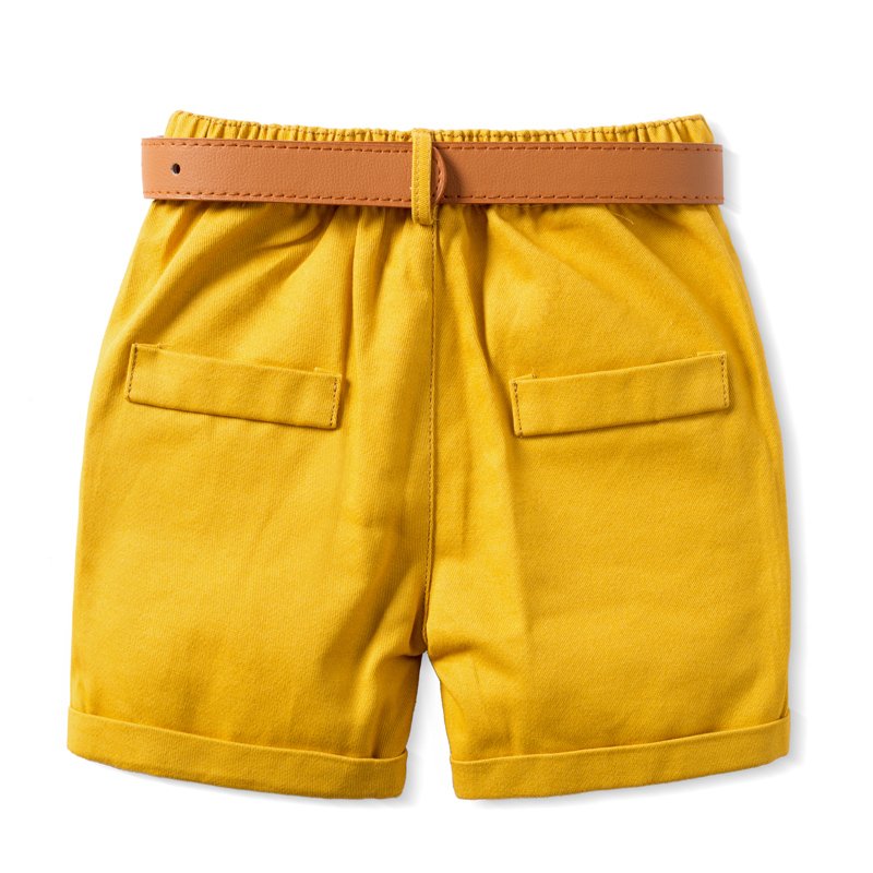 Fashion Children's Clothes Summer Toddler Baby Boy Clothes T Shirts And Shorts Set with Belt 1- 6 Years Kids Boys Clothing Sets