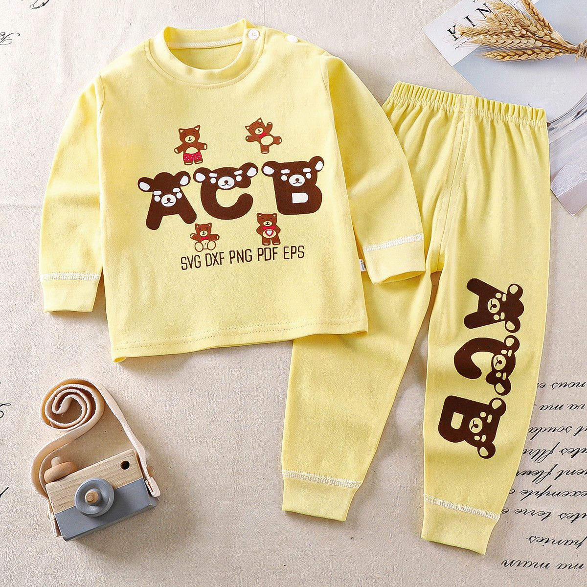 Children's underwear set cotton pajamas girls baby cotton boys home wear wholesale