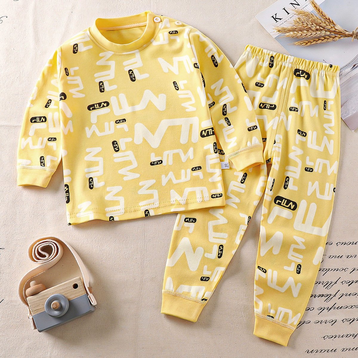 Children's underwear set cotton pajamas girls baby cotton boys home wear wholesale