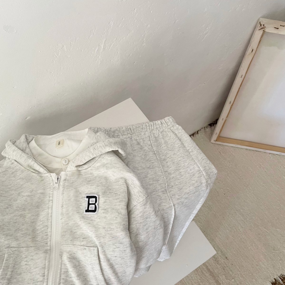 New Baby Casual Tracksuit Children Boys Cotton Zipper Hooded Jacket+Jogger Pants Kids Girls Leisure Sports Suit