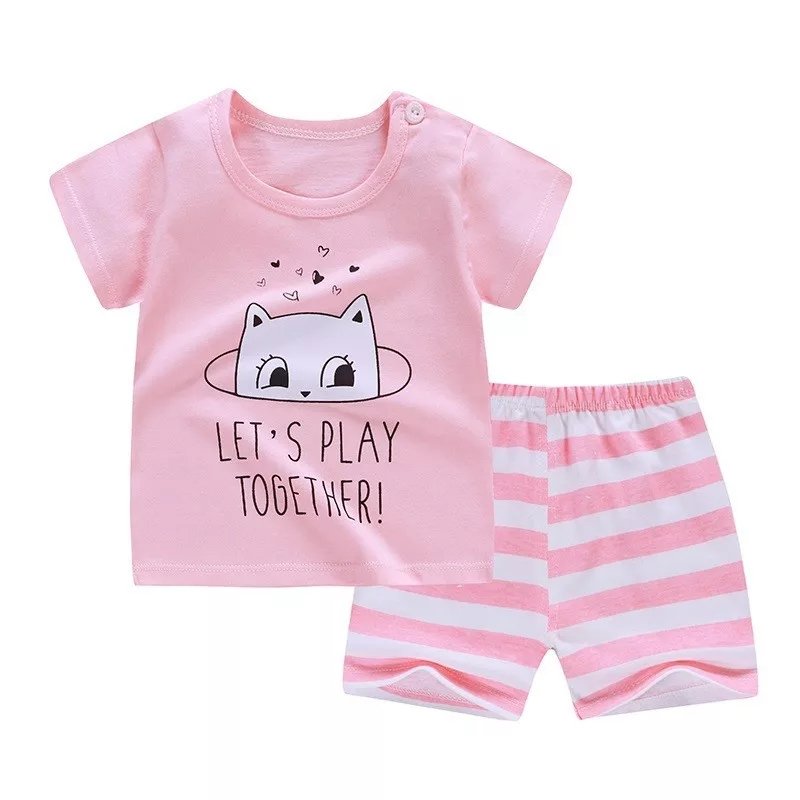 High quality Kids clothing set baby cute patterns 2pcs set clothing baby boys clothing