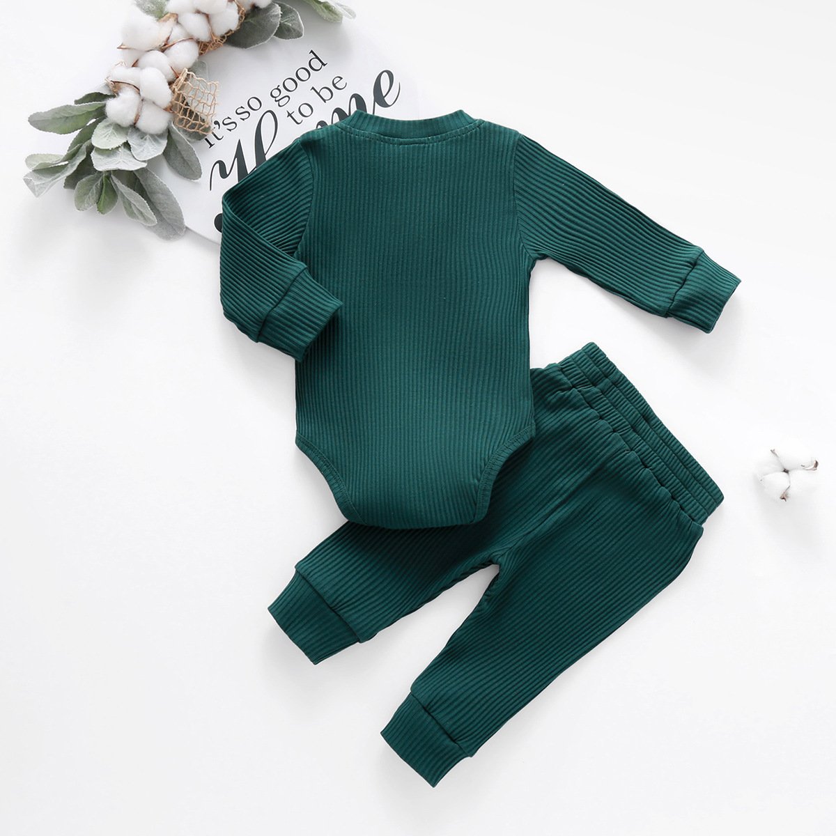 Children's clothing Long-sleeved jumpsuit trouser set baby girl and baby boy clothing