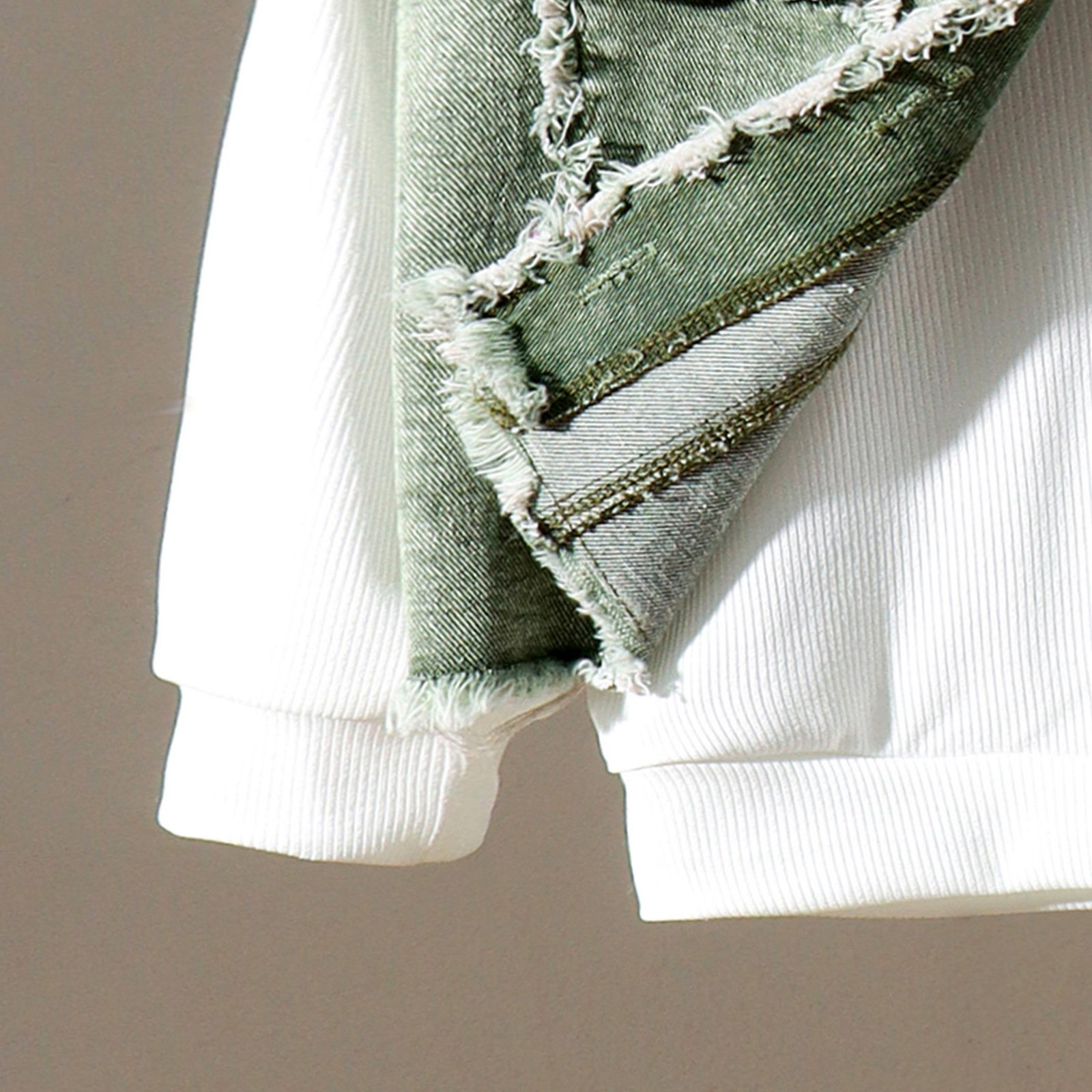 2025 Boys Clothes Autumn Casual Vest White Hoodie Sweatshirt Pants 3Pcs Boys Outfit Denim Overalls Children's Clothes Set