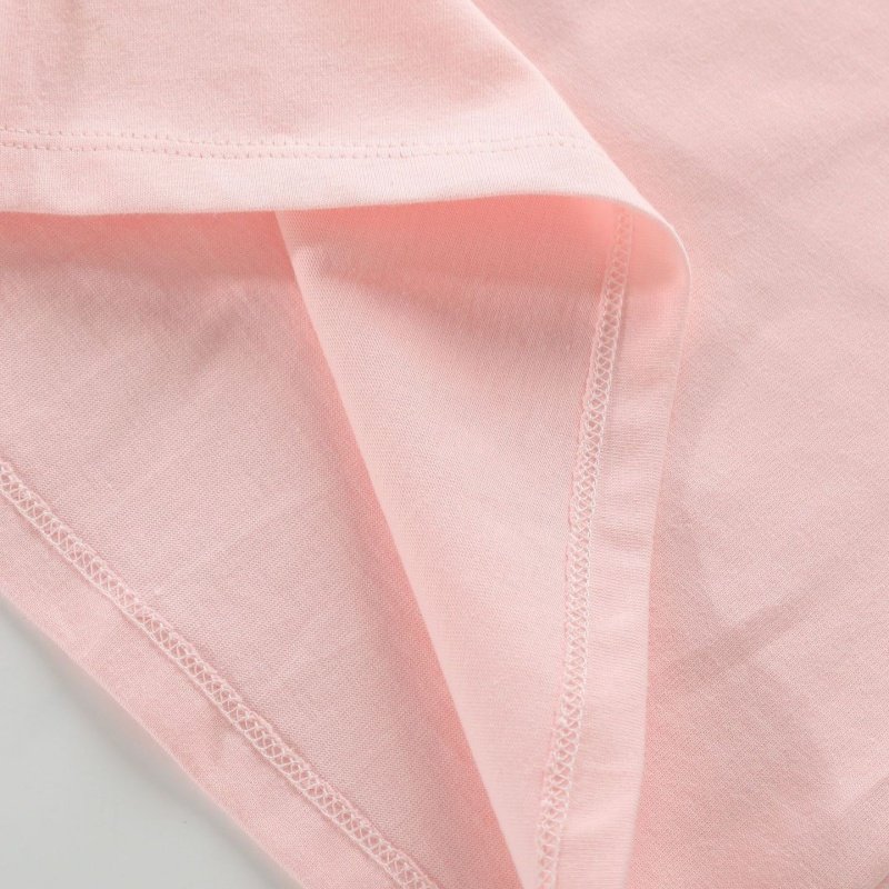 Solid Color Short-Sleeved Cotton Girls T Shirts Top New Summer Baby Clothes Wholesale Kids Boy Shirts Customize Logo