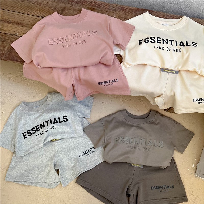 Summer New Children's Clothing Pure Cotton 2-piece Set for Boys and Girls
