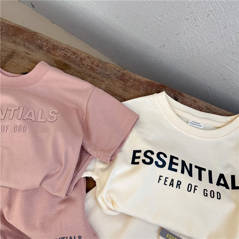 Summer New Children's Clothing Pure Cotton 2-piece Set for Boys and Girls