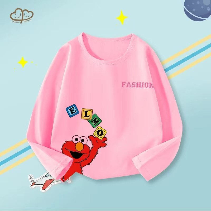 Wholesale Summer Boys Clothing Sets Long-Sleeved 100% Cotton Breathable T-Shirt for Kids