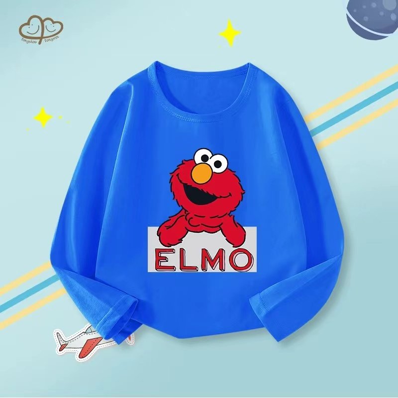 Wholesale Summer Boys Clothing Sets Long-Sleeved 100% Cotton Breathable T-Shirt for Kids