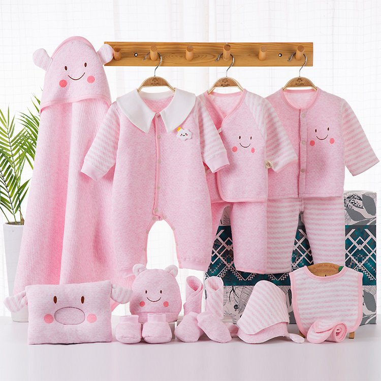 MICHLEY Winter And Autumn Baby gift Box Newborn Cotton Clothes Set 18pcs 0-12 Months Newborn Infant Supplies Boys Clothing Sets