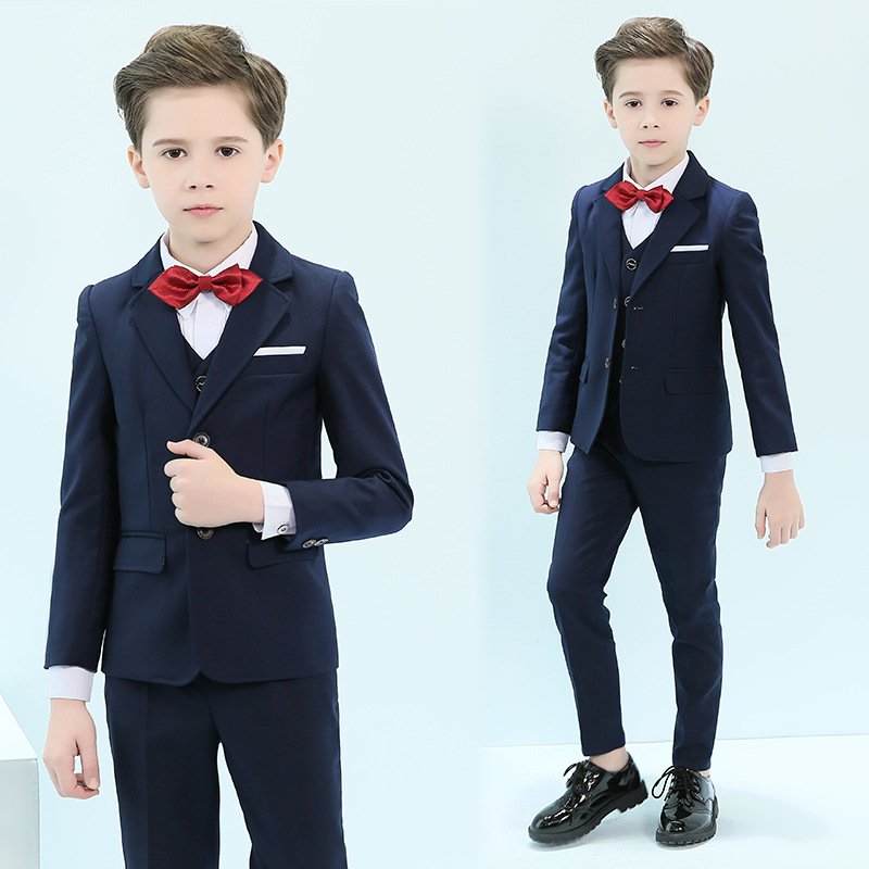 Formal Baby Boy Clothing Sets Tuxedo Children Wedding Suits Elegant Kids School Uniform Classic Teenager Boy Business Costumes
