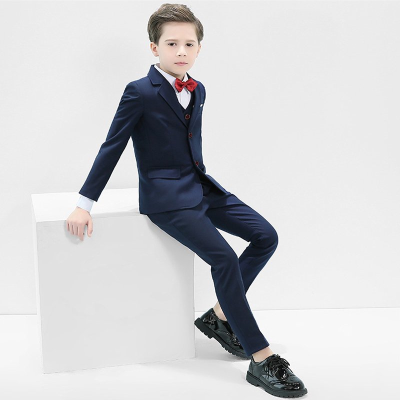 Formal Baby Boy Clothing Sets Tuxedo Children Wedding Suits Elegant Kids School Uniform Classic Teenager Boy Business Costumes