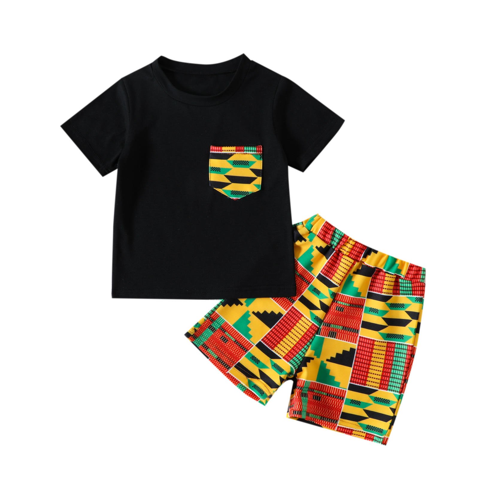 Summer Baby Outfits Kids Toddler Boys Clothing Set Custom Boys Short Sleeve T-Shirt And Short 2pcs Set With Logo