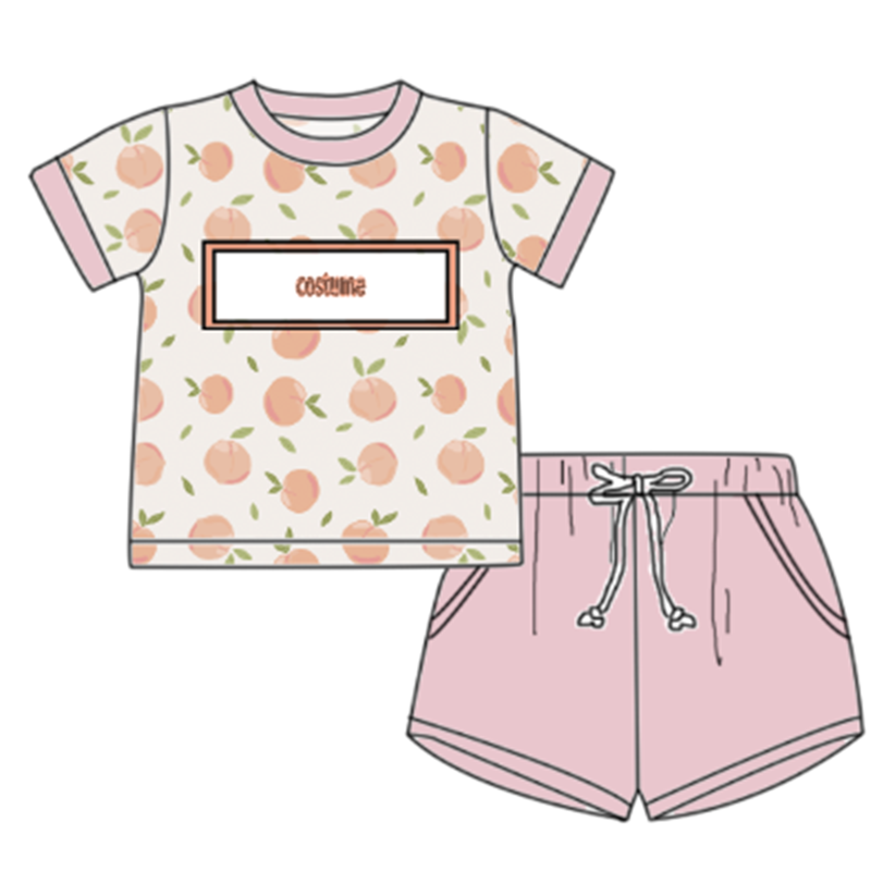 Yihui OEM new design boutique Organic Cotton print toddler baby kids jogger outfit boys girls clothing sets