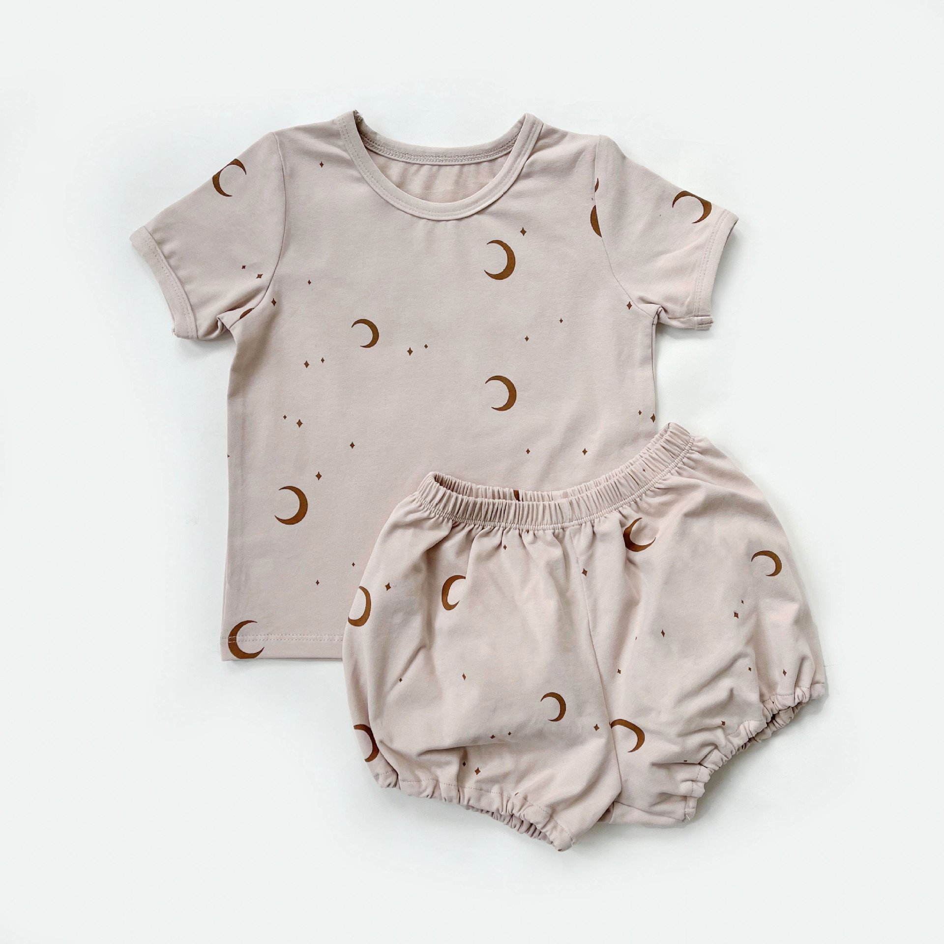 Children's Home Clothes Ins Style Summer Children's Suit Boys And Girls Air Conditioning Clothes Baby Pajamas