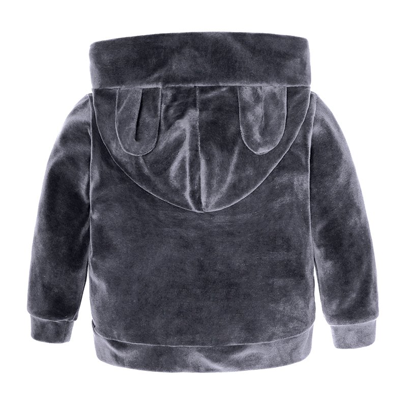 Sports baby boy clothes set kids fall clothing hoodie velour children kids tracksuit