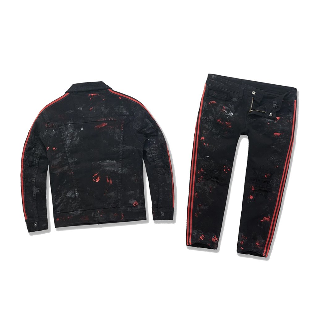 Children's denim kids clothing sets denim jeans with babies wearing Denim outfit Jeans