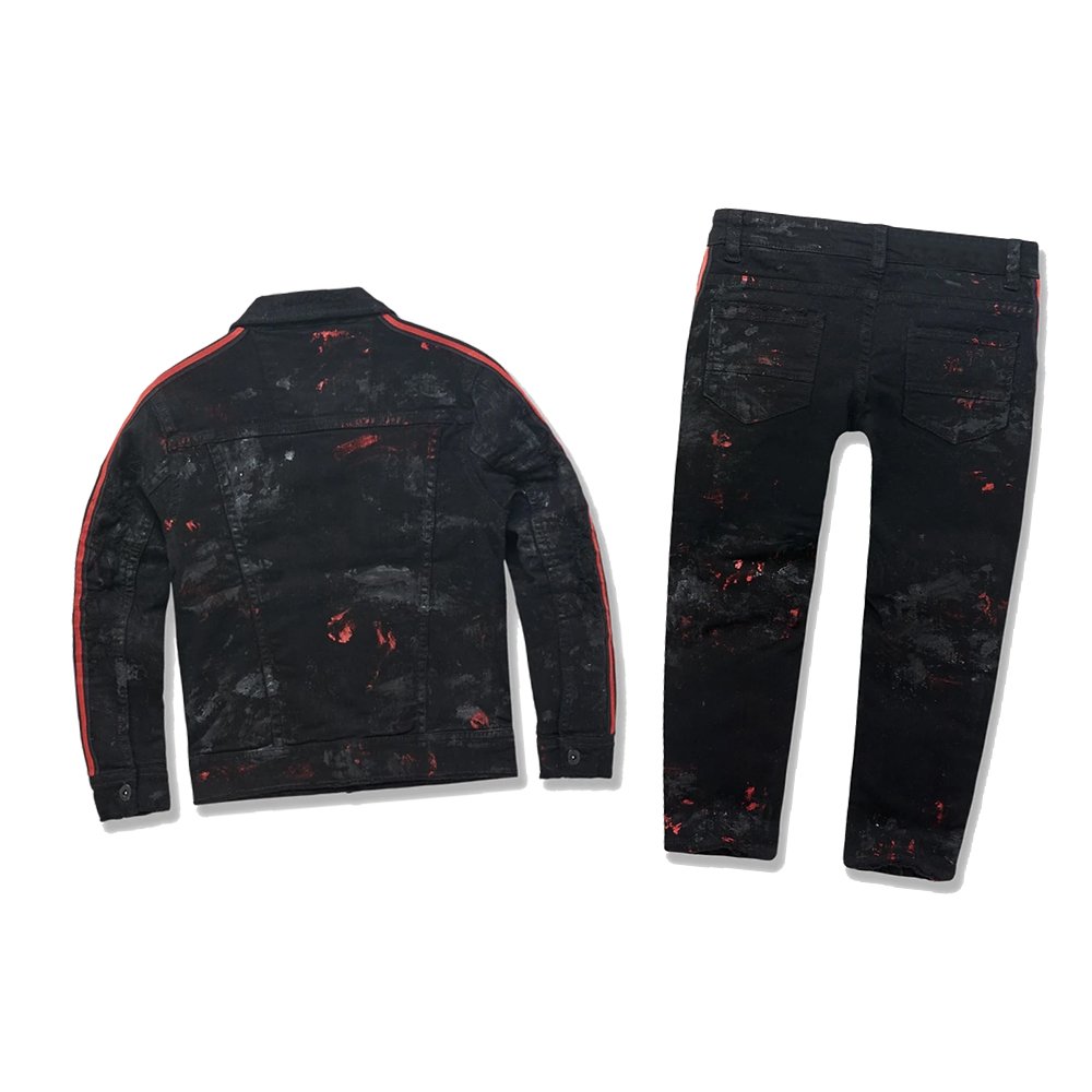 Children's denim kids clothing sets denim jeans with babies wearing Denim outfit Jeans