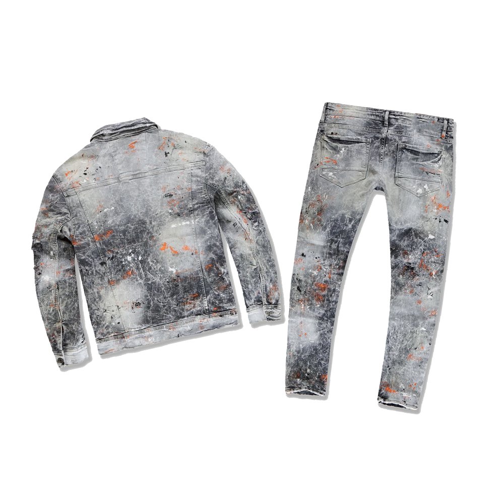 Children's denim kids clothing sets denim jeans with babies wearing Denim outfit Jeans