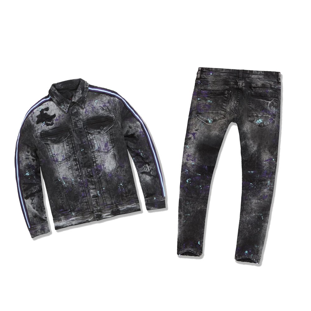 Children's denim kids clothing sets denim jeans with babies wearing Denim outfit Jeans
