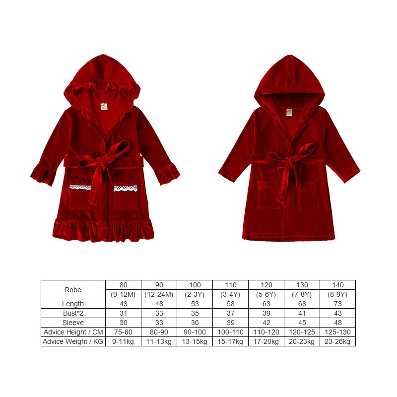 Christmas Red Winter Velvet Boys And Girls Pajamas Set Wholesale Two Piece Button Up Kids Pajama sets