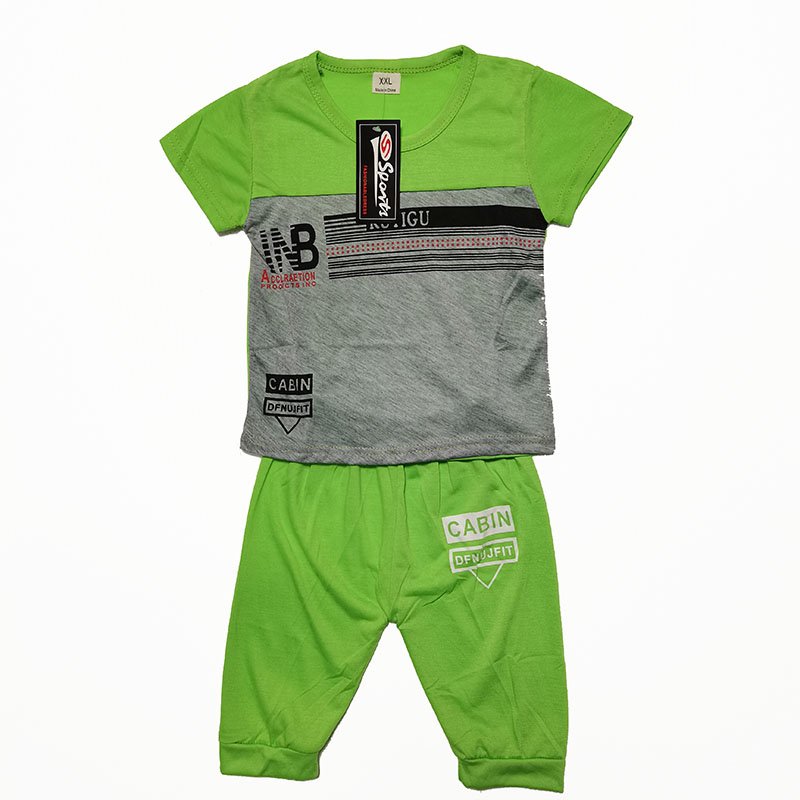 Wholesale New Style Summer Clothes Casual Kids T-Shirt Cotton Comfortable Boys Clothing Set