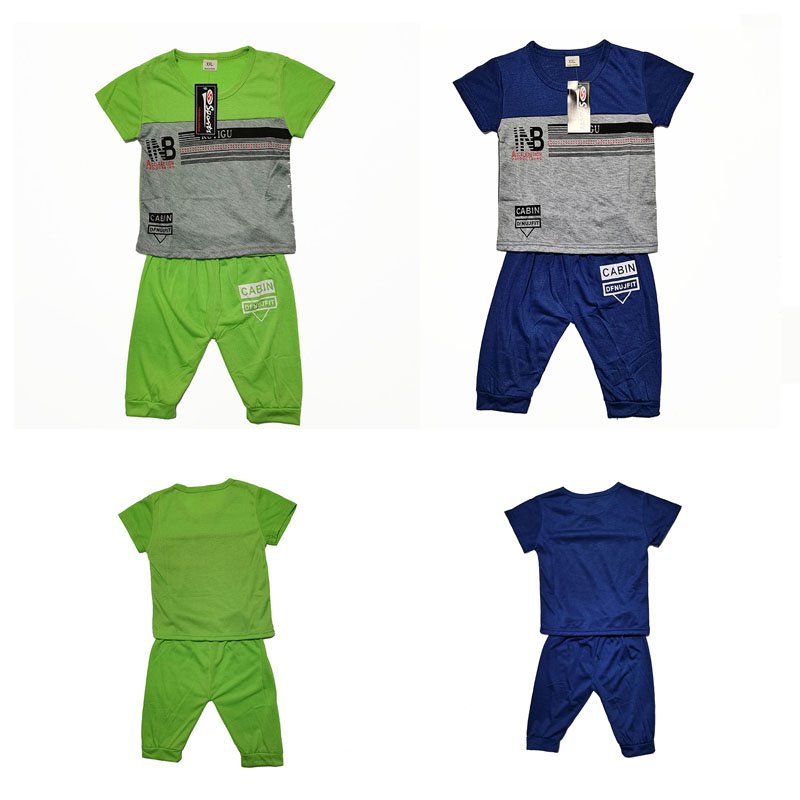 Wholesale New Style Summer Clothes Casual Kids T-Shirt Cotton Comfortable Boys Clothing Set