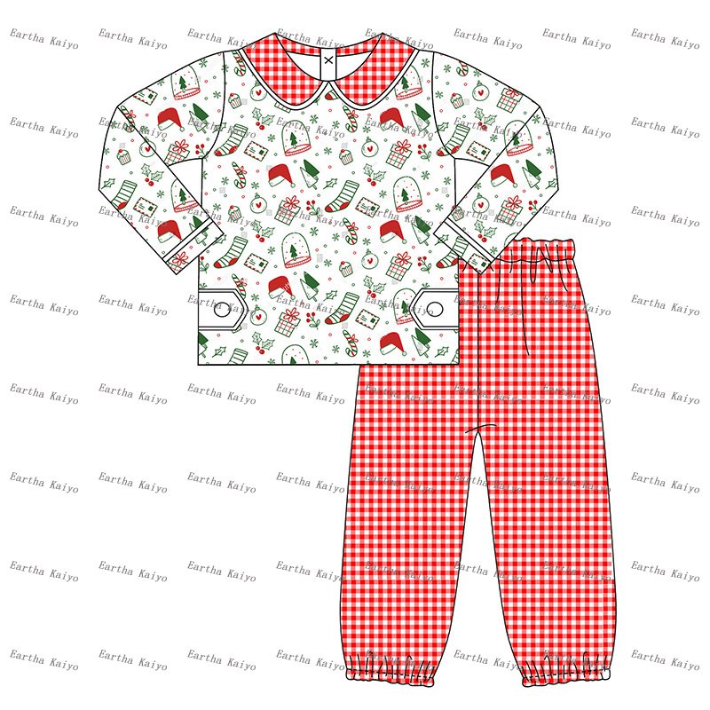 baby clothing sets Christmas printed family matching outfits winter clothes for kids clothing wholesale