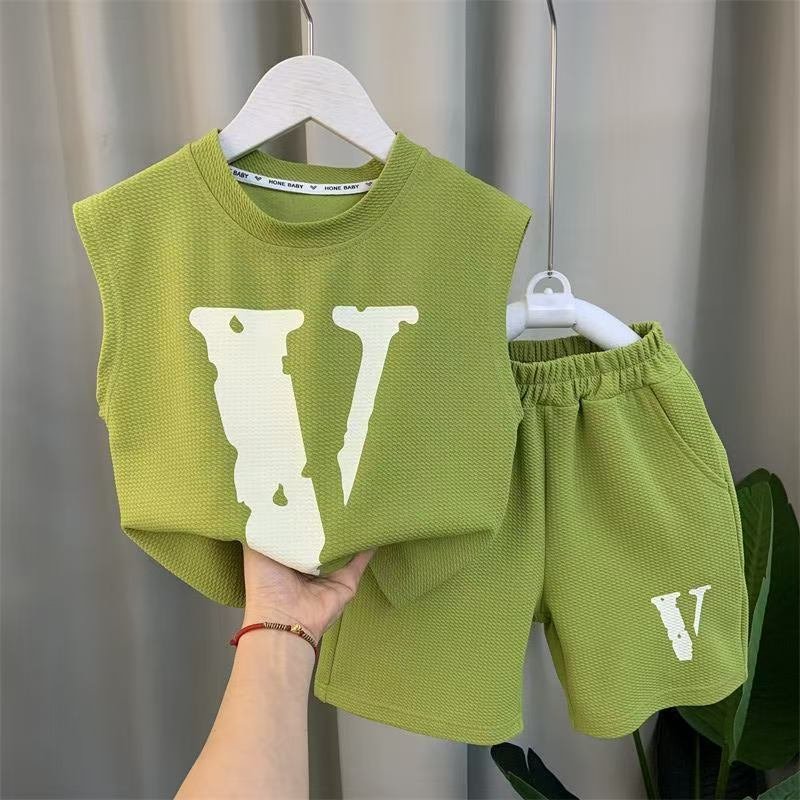 Children Clothes Summer Outfit 2 Pieces Set Outfit Baby Children Boys Kids Clothing Sets