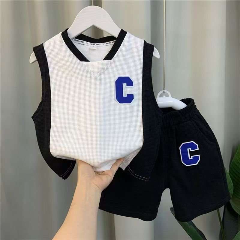 Children Clothes Summer Outfit 2 Pieces Set Outfit Baby Children Boys Kids Clothing Sets