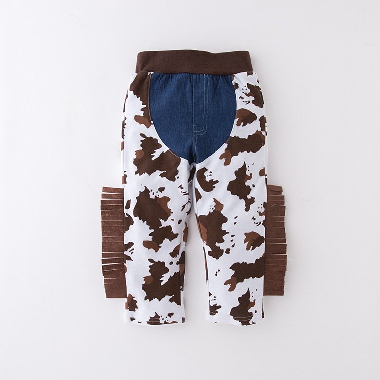 baby boy toddler cowboy cosplay costume clothes Halloween Dress Up 4pcs Set