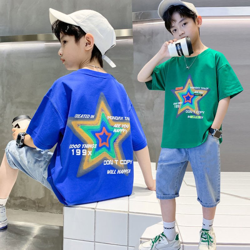 2023 Wholesale Children Clothes Color Shorts Comfortable Baby Clothes Unisex Kids Boy Clothing Set 2 To 10 Year Old