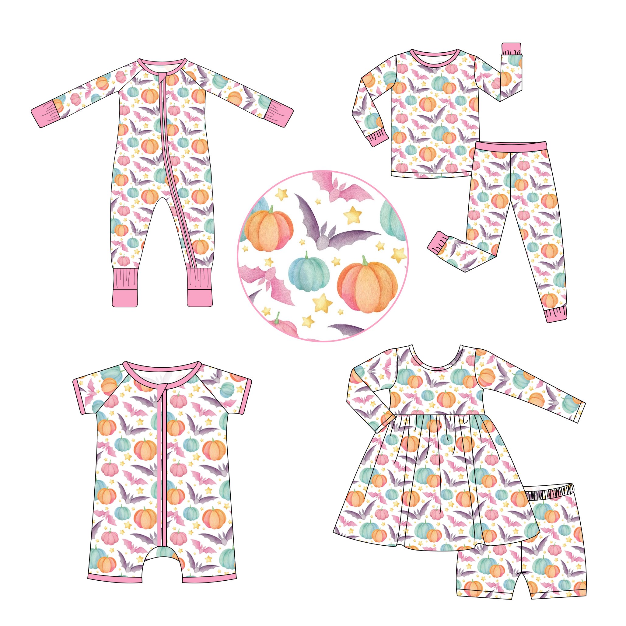 2024 Wholesale factory bamboo long sleeve baby rompers rib pajamas babies toddler clothes kids clothing