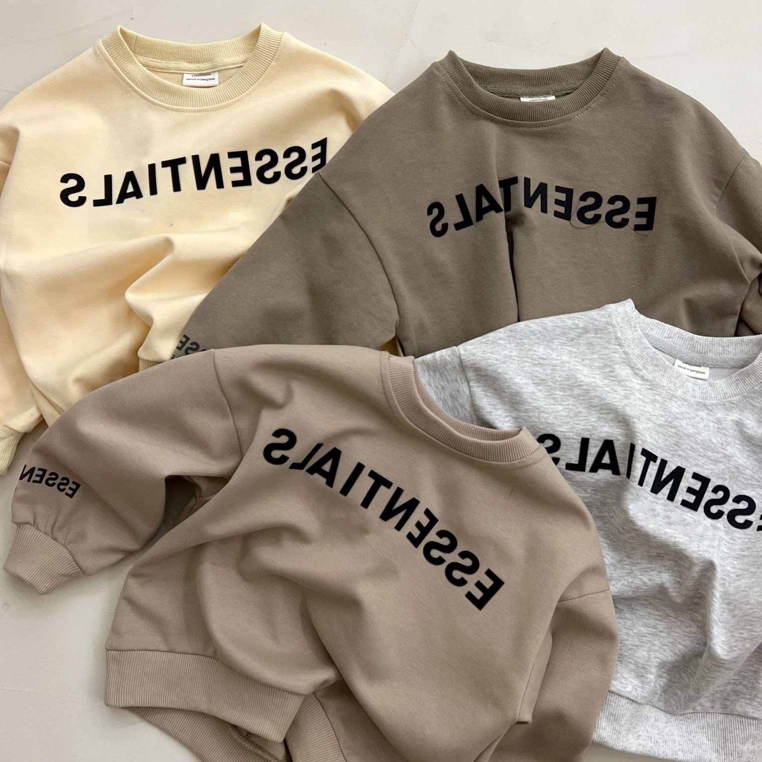 INS New Fashion Boys Spring Kids Clothing Sets Custom Letter Silicon Printing 1-5 Years Boy Set