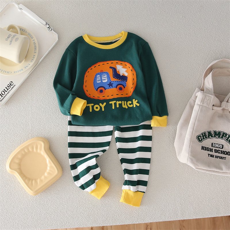0-5years Kids Girls Cartoon Sleepwear Pajamas Children Pajamas Sets Kids High Quality Cotton Baby Pajamas Sleepwear For Boys