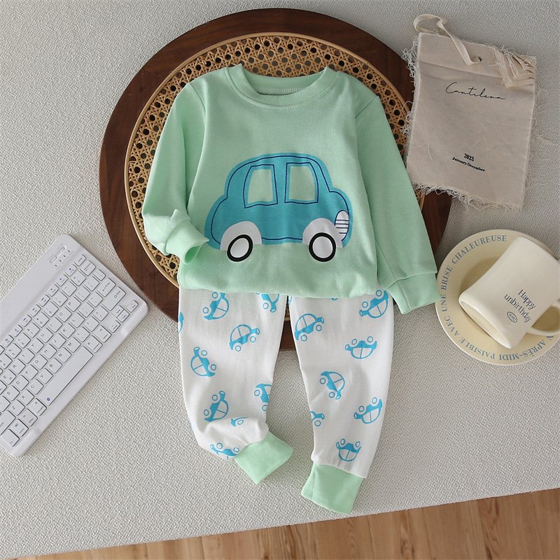 0-5years Kids Girls Cartoon Sleepwear Pajamas Children Pajamas Sets Kids High Quality Cotton Baby Pajamas Sleepwear For Boys