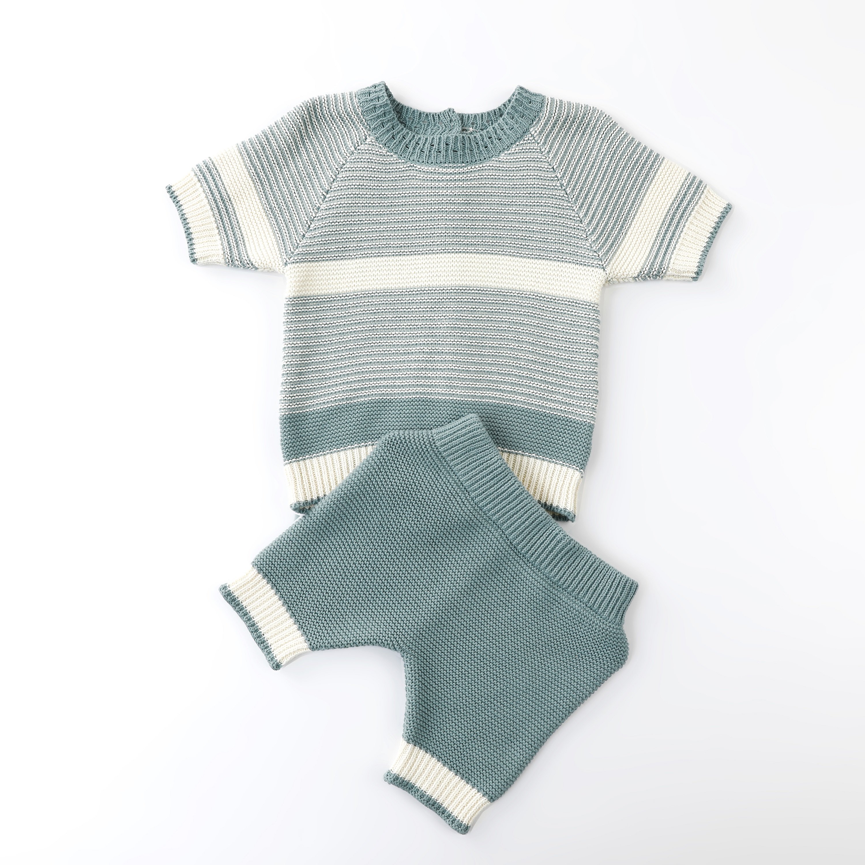 Casual Summer Kids Clothing Sets for Boys Short Sleeve Fabric Material with Custom Logo Stripe Pattern for Spring Season