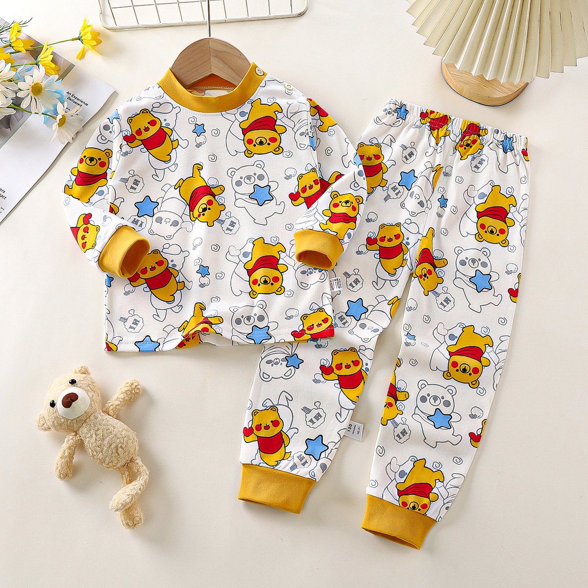 Hot selling children's underwear set, baby pure cotton new warm children's clothing